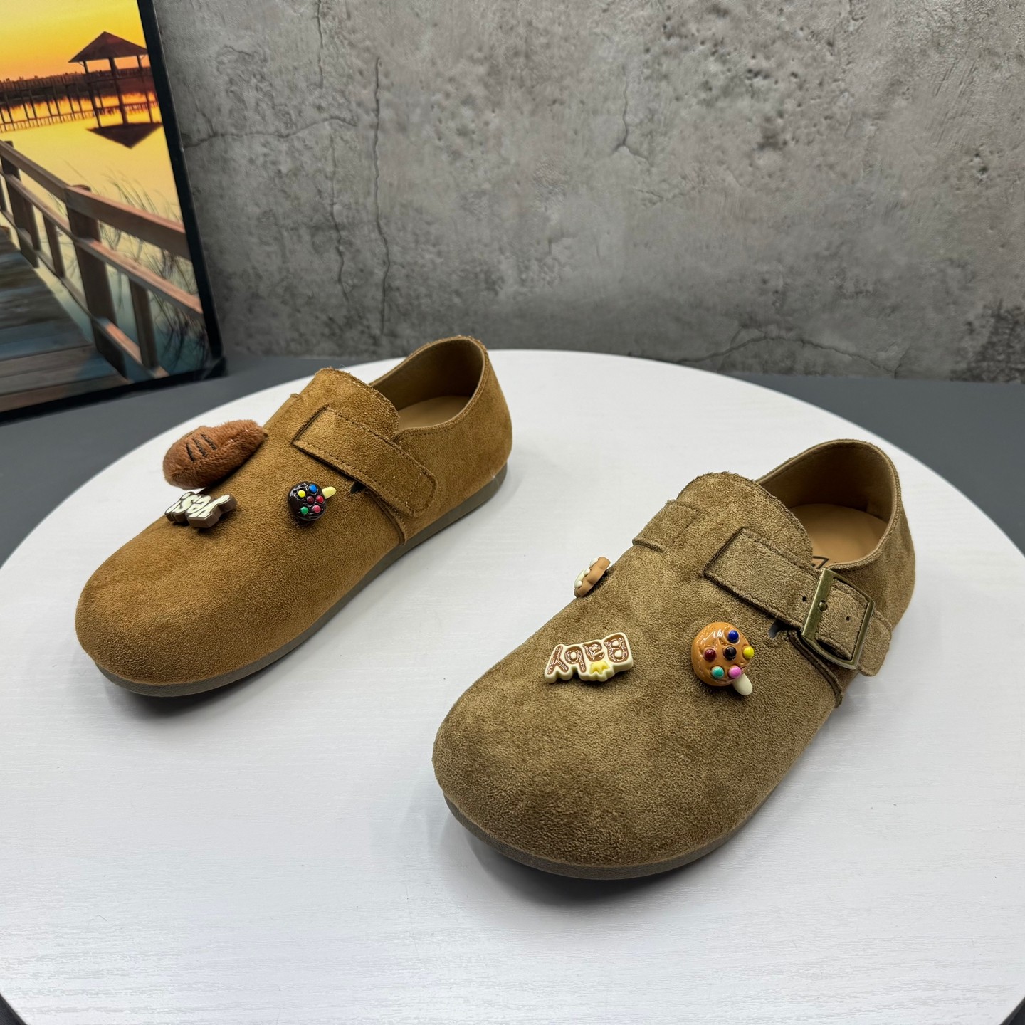 2026撤柜断码春季新款圆头套脚可爱卡通复古内增高勃肯鞋女单鞋,女鞋,勃肯鞋/软木鞋,淘宝优惠券,粉丝福利购,淘宝优惠卷