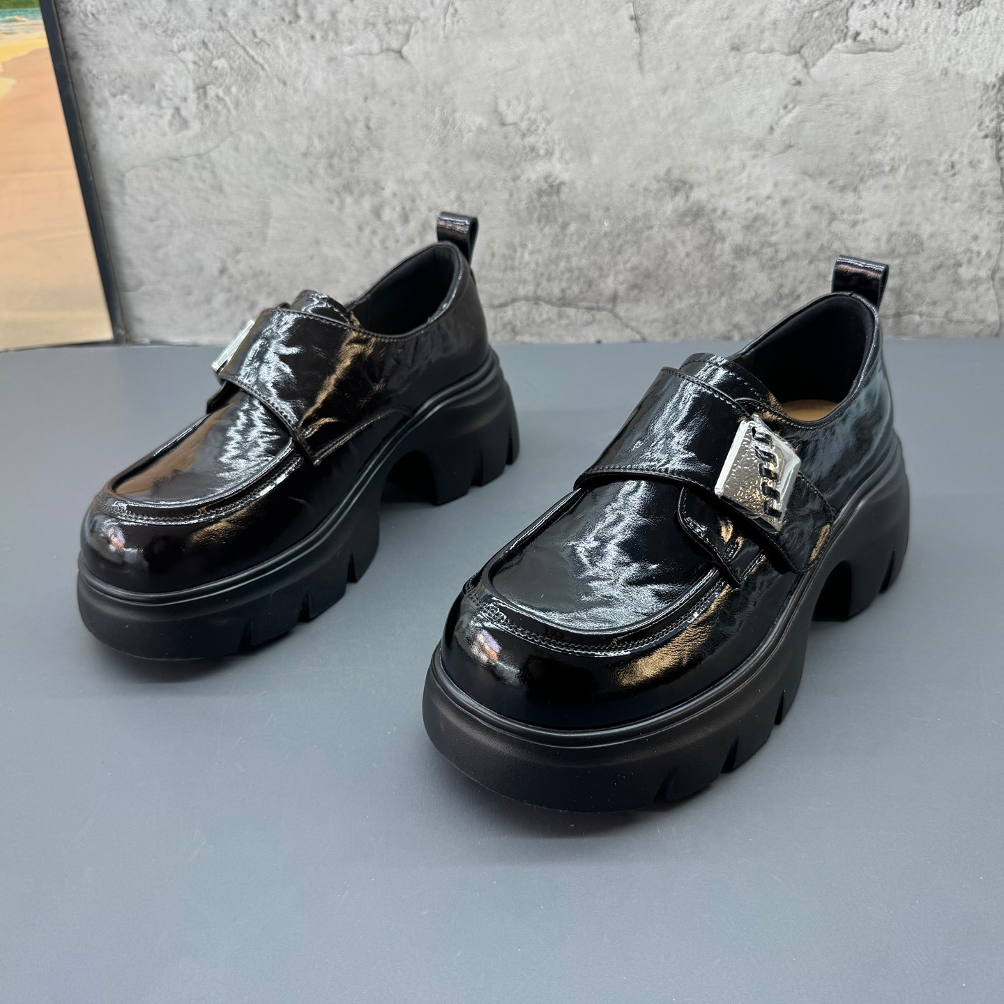 2026春季新款撤柜断码新款真皮圆头英伦厚底增高乐福鞋时尚女单鞋,女鞋,乐福鞋（豆豆鞋）,淘宝优惠券,粉丝福利购,淘宝优惠卷