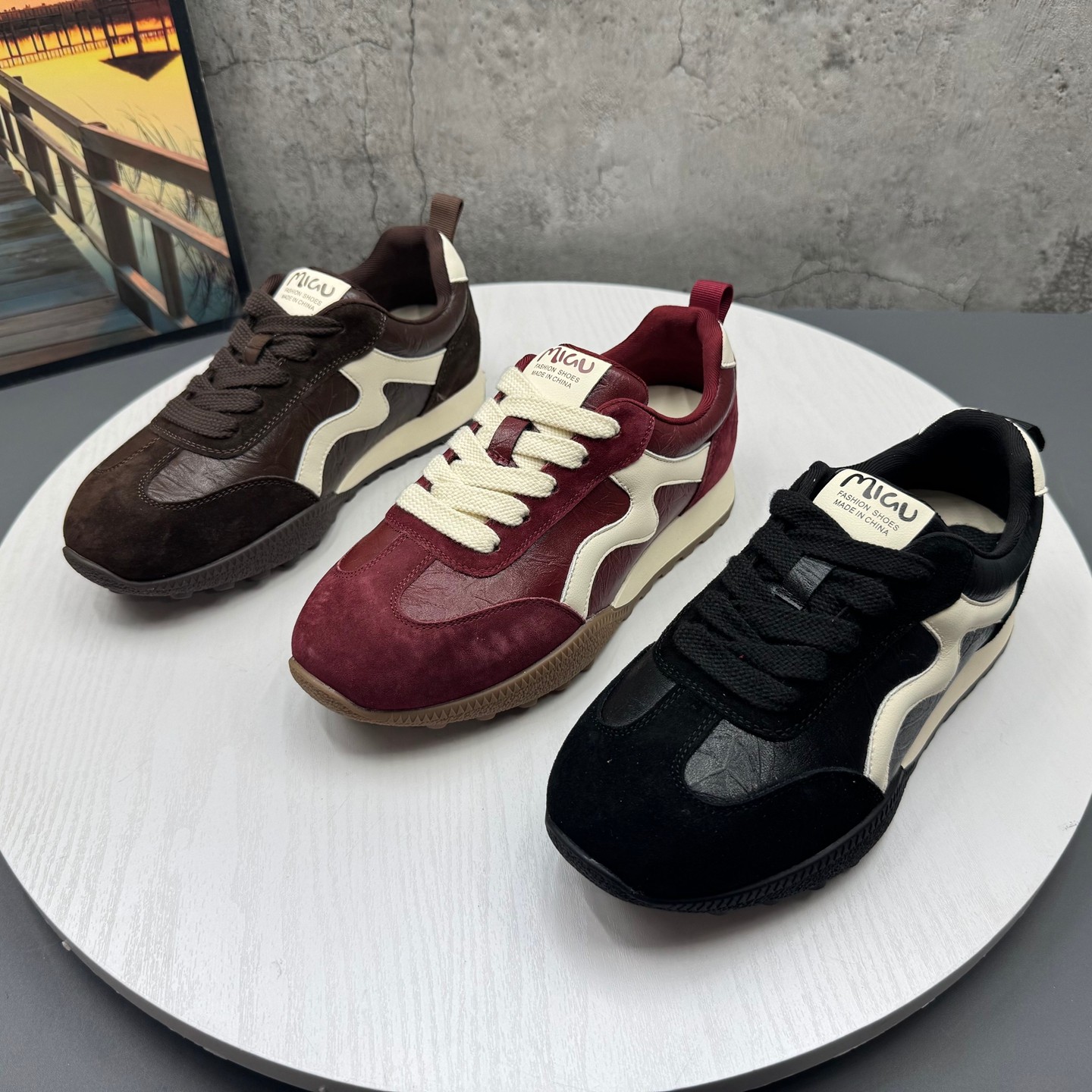 工厂撤柜处理2026春季新款真皮圆头系带韩版爆款德训鞋休闲女鞋,女鞋,德训鞋,淘宝优惠券,粉丝福利购,淘宝优惠卷