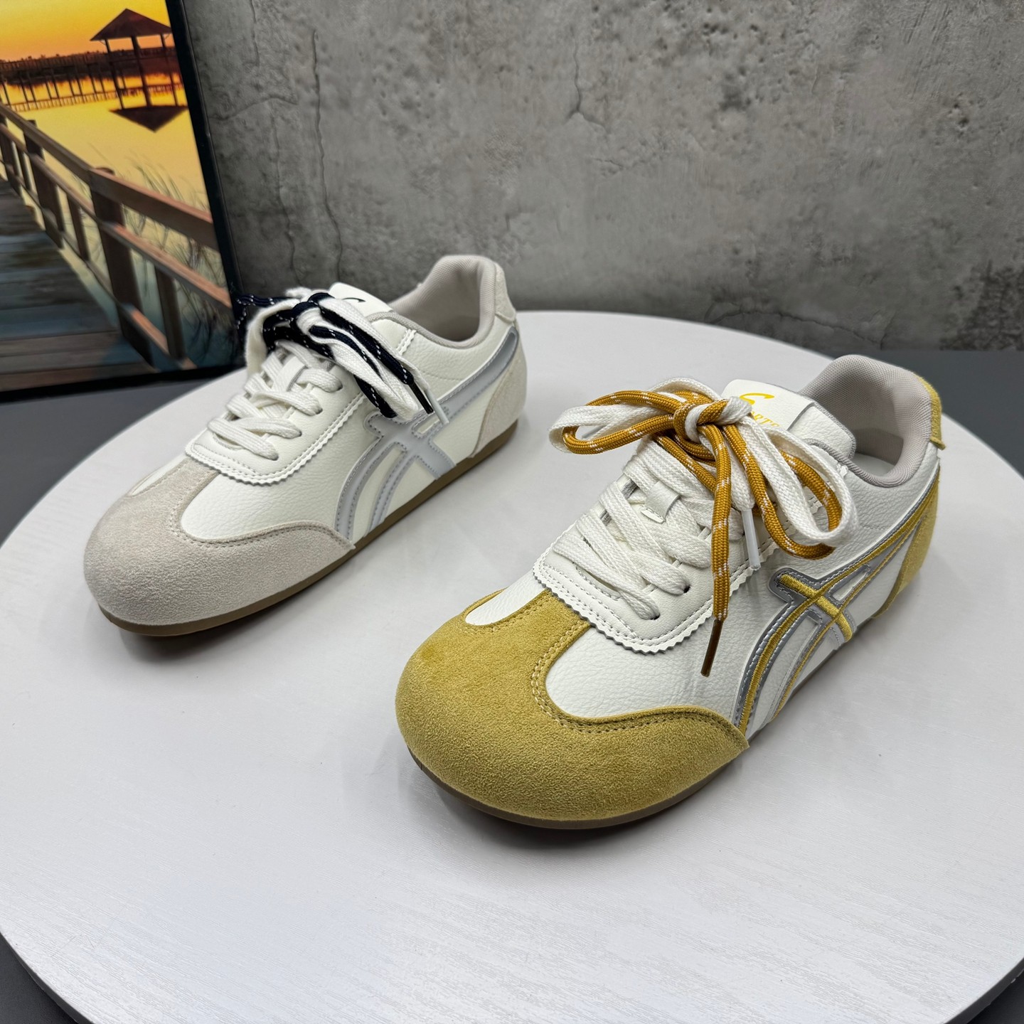 2026春季新款圆头系带拼色内增高学院风时尚百搭德训鞋休闲女鞋,女鞋,德训鞋,淘宝优惠券,粉丝福利购,淘宝优惠卷