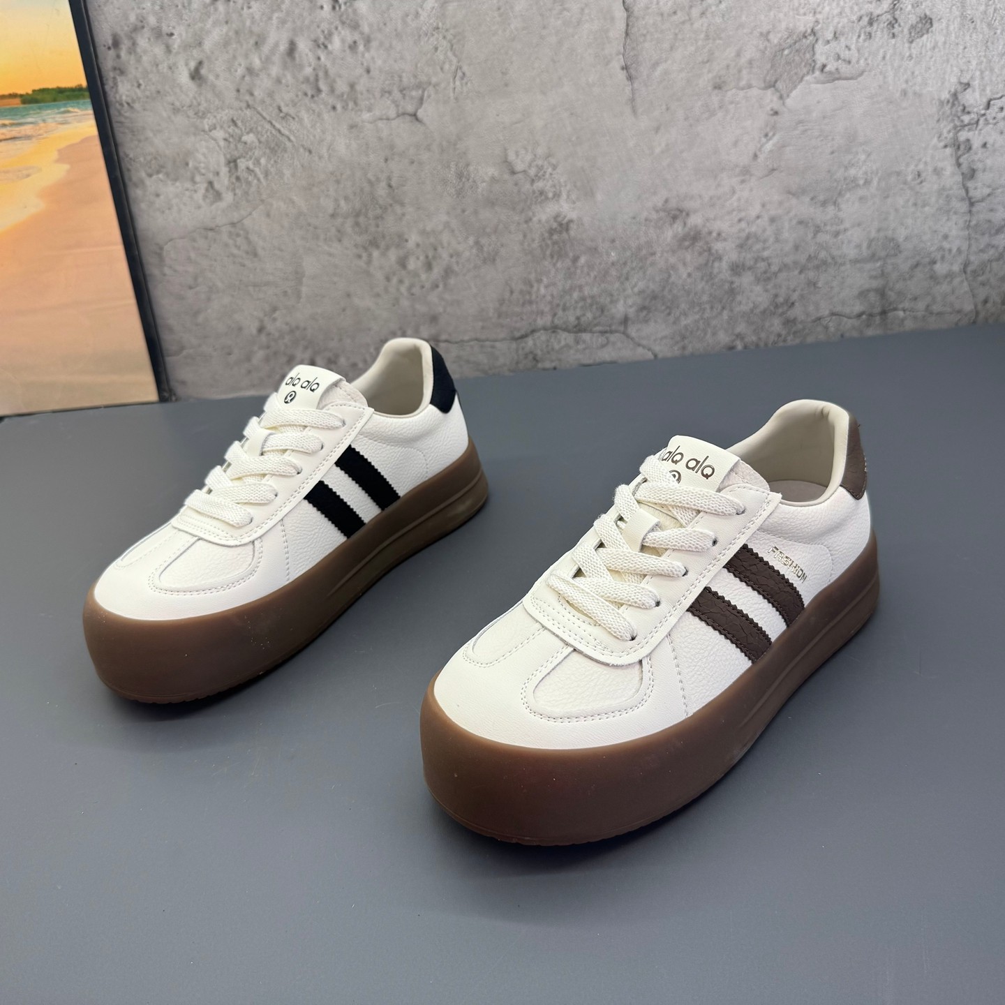 工厂撤柜处理2026春季新款真皮德训鞋韩版平底深口软皮学院女板鞋,女鞋,德训鞋,淘宝优惠券,粉丝福利购,淘宝优惠卷