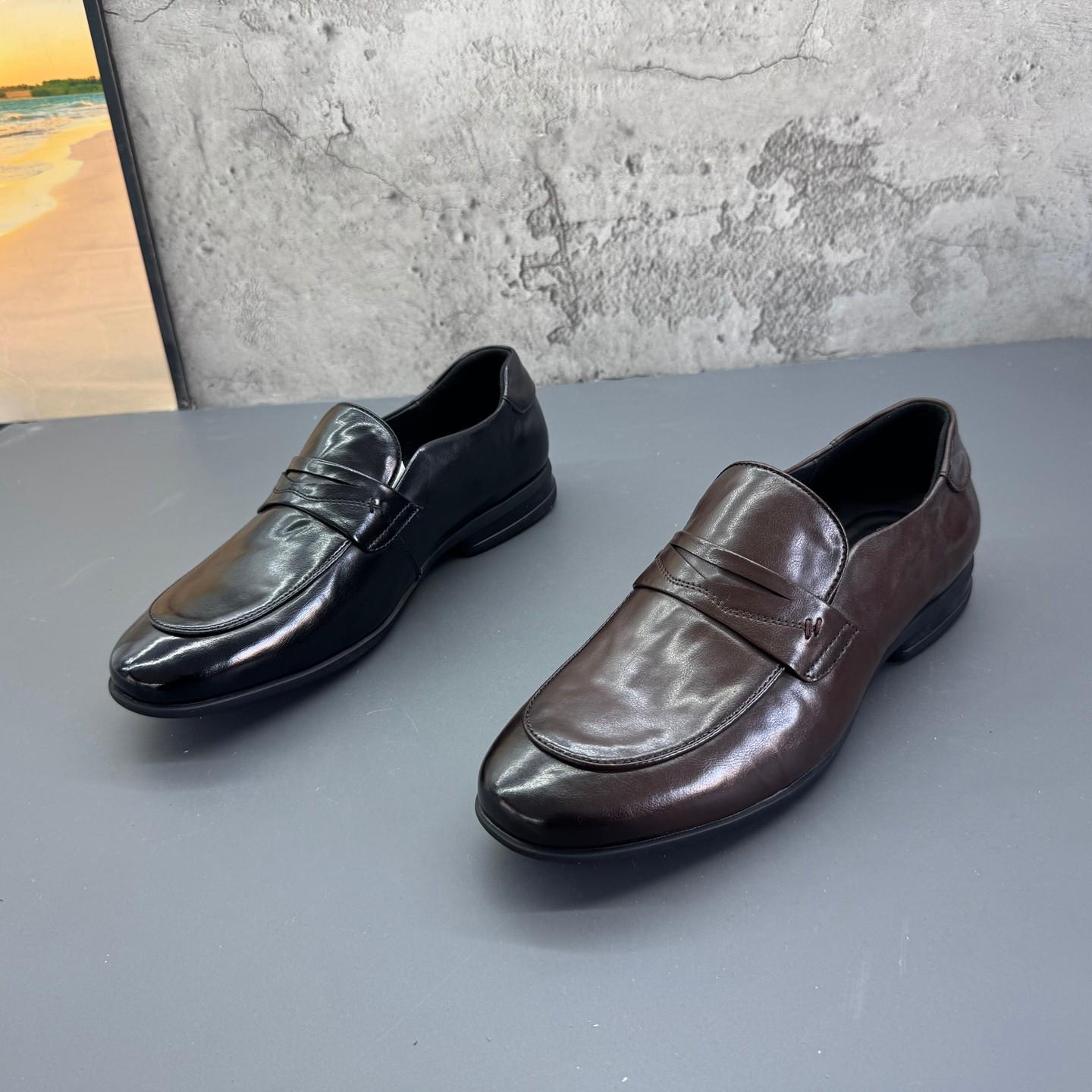 欧洲站2026春季新款真皮头层牛皮深口低帮英伦男士皮鞋百搭单鞋,流行男鞋,休闲皮鞋,淘宝优惠券,粉丝福利购,淘宝优惠卷