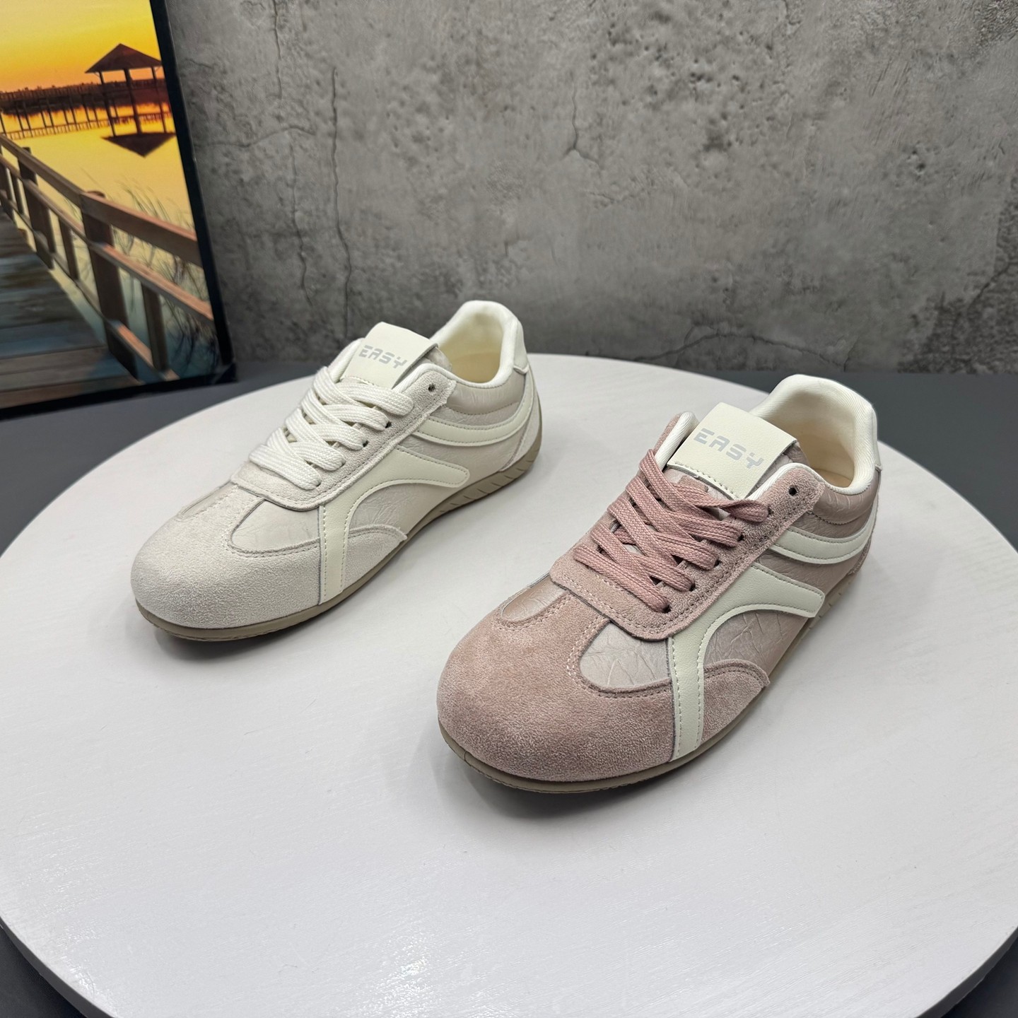 工厂撤柜处理2026春季新款圆头系带薄款网红深口德训鞋休闲女鞋,女鞋,德训鞋,淘宝优惠券,粉丝福利购,淘宝优惠卷