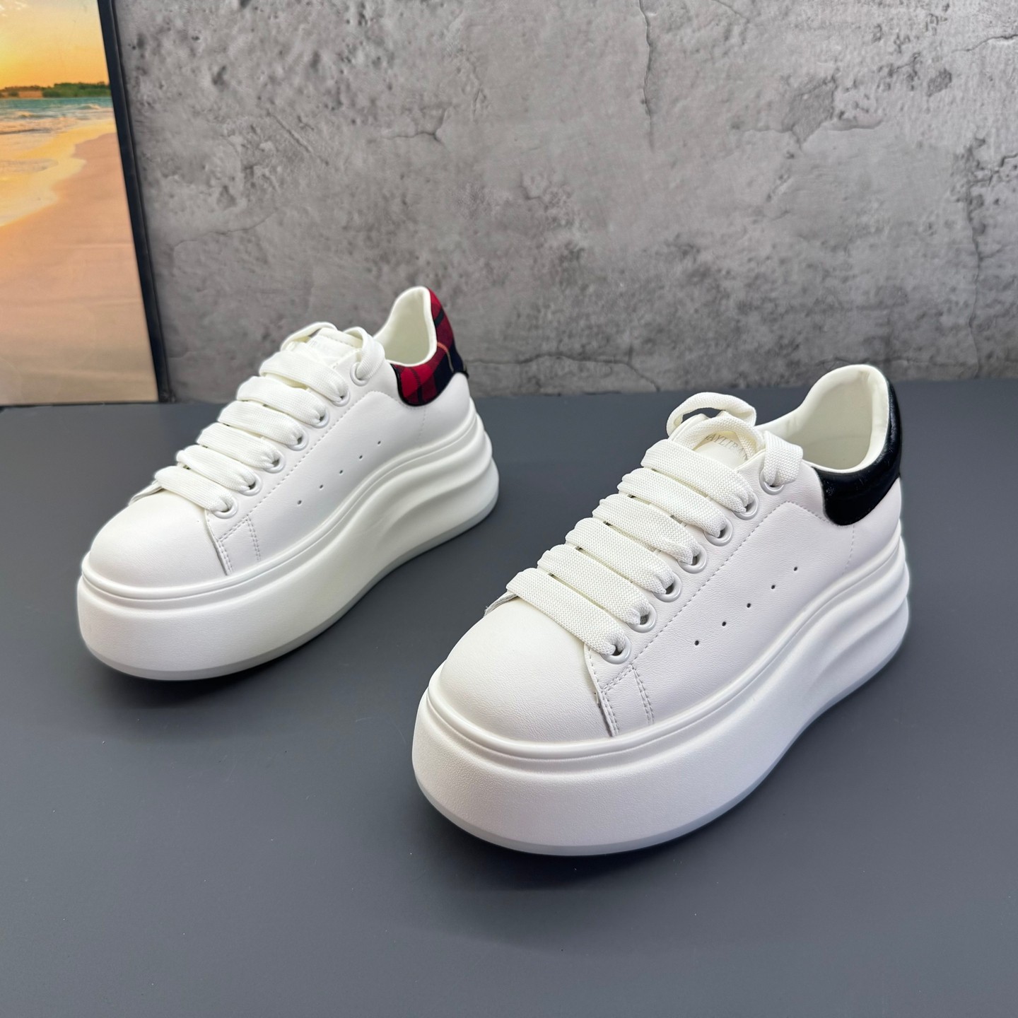 2026春季新款撤柜断码真皮青年潮流小白鞋厚底增高韩版深口女板鞋,女鞋,休闲板鞋,淘宝优惠券,粉丝福利购,淘宝优惠卷