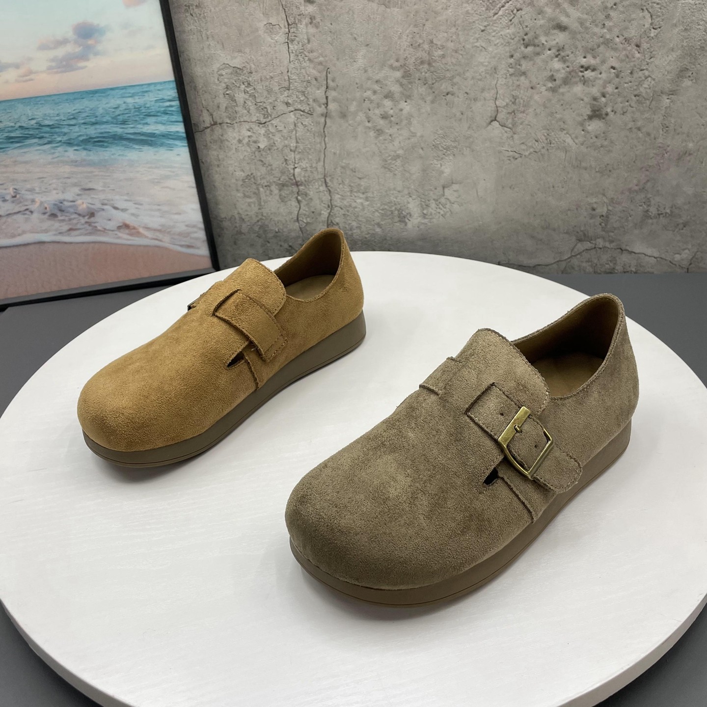 3厘米巨软高弹底勃肯鞋女2025秋季新款百搭一脚蹬懒人鞋单鞋女鞋,女鞋,浅口单鞋,淘宝优惠券,粉丝福利购,淘宝优惠卷