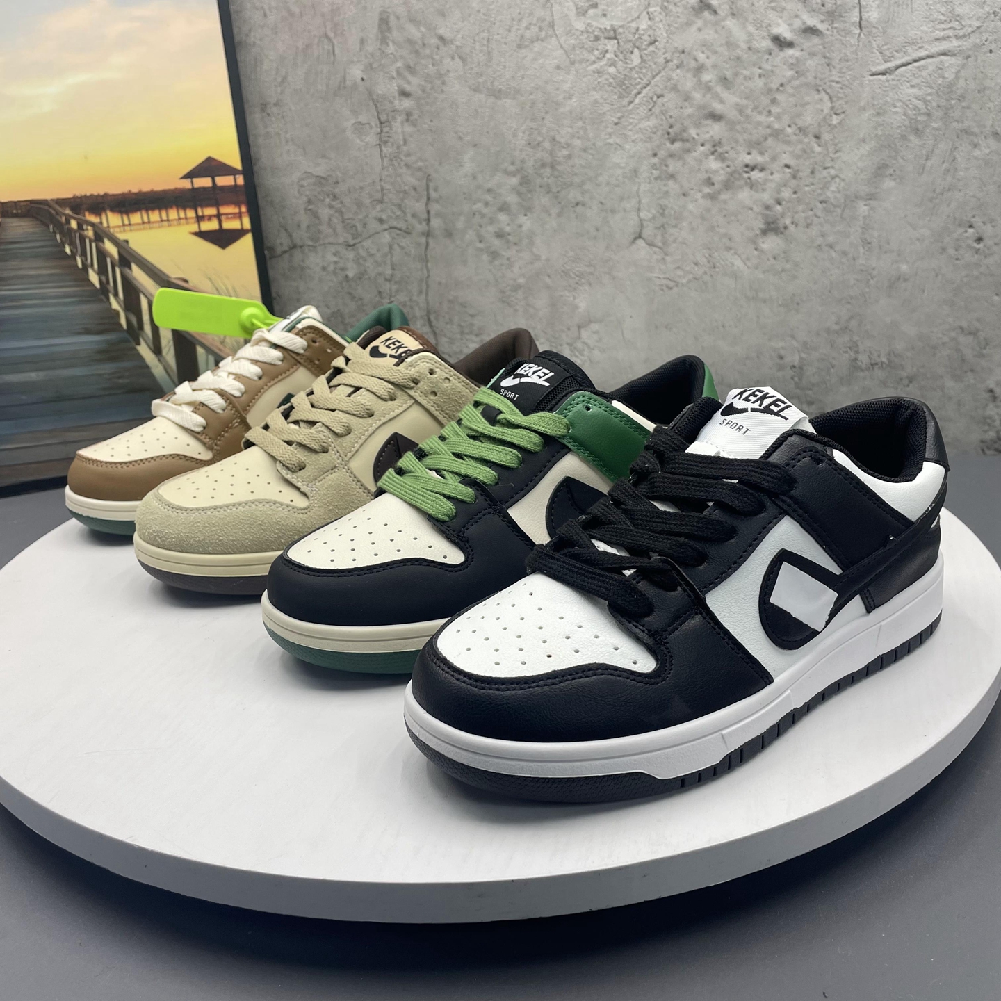 高品质断码折扣运动鞋轻便跑步女鞋学生鞋潮流熊猫黑白板鞋休闲鞋