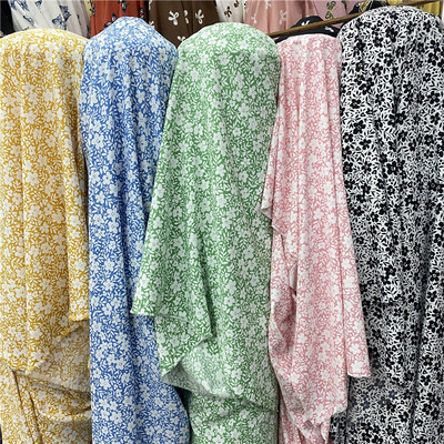 小碎花印花布料衬衫旗袍服装面料