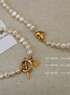 ot扣手链淡水珍珠巴洛克异形百搭