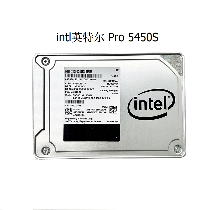 原装拆机Intel英特尔固态硬盘Pro5450S 2.5寸SATA 180G SSD 电脑硬件/显示器/电脑周边 固态硬盘 原图主图