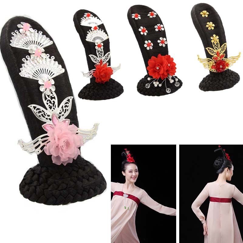 丽人行舞蹈头饰杜甫舞剧古典舞头饰汉服古装影视演出假发表演头饰