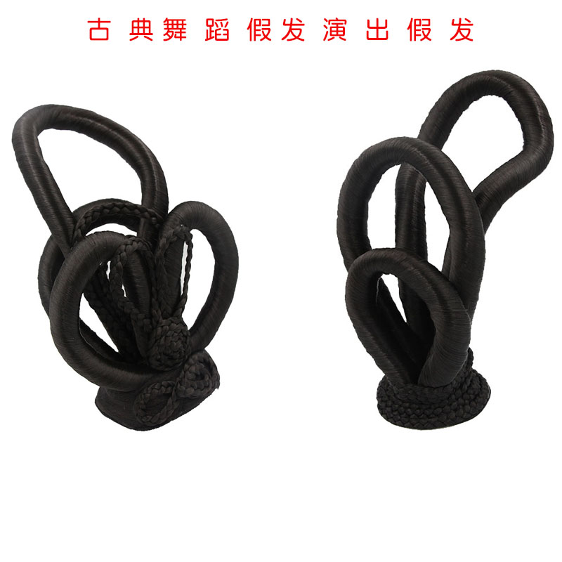 新款发包古装假发头饰古风武媚娘装唐朝贵妃发饰嫦娥仙女飞天发髻