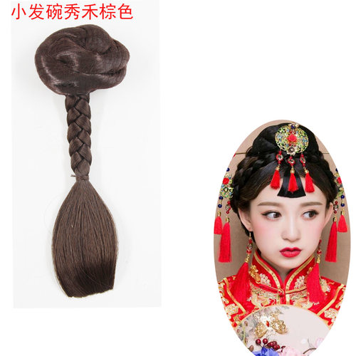 影楼古装造型假发直发新娘小刘海