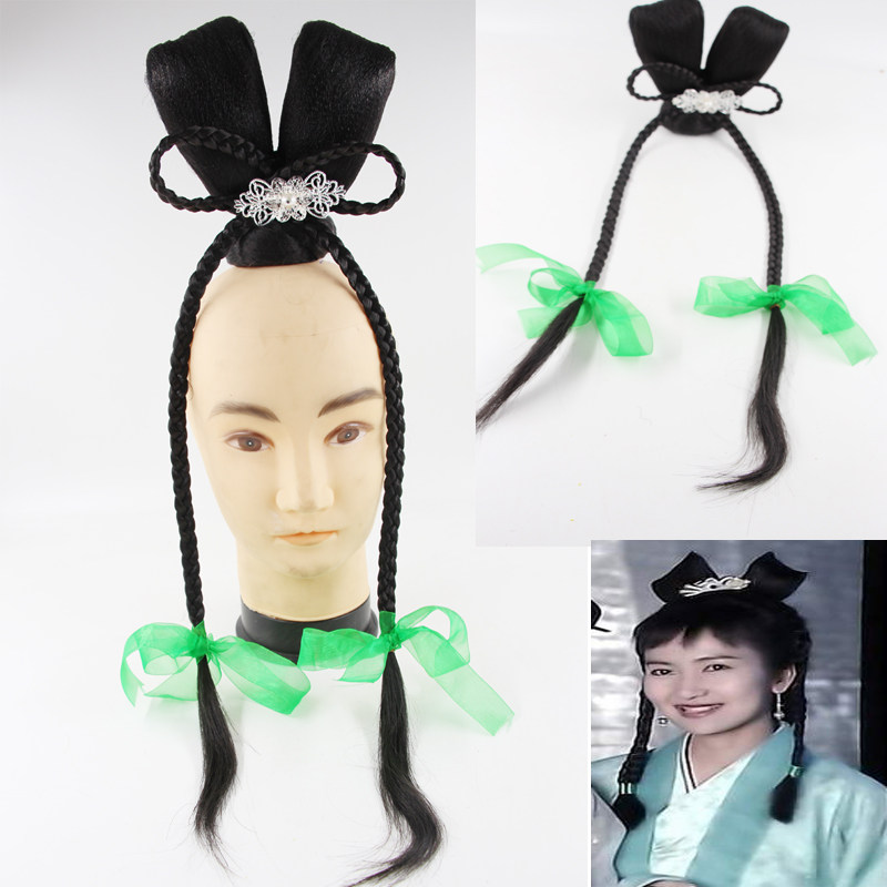 古代古装林黛玉小青假发发包 戏剧戏曲仙女花旦头套 影视影楼co