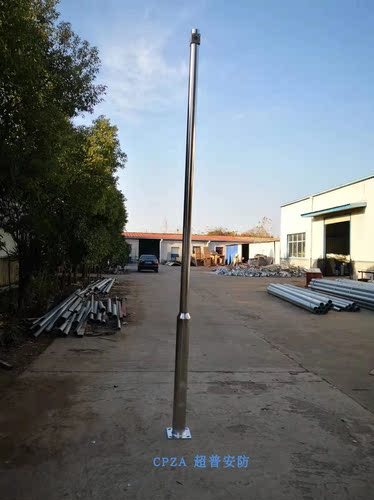 不锈钢立杆 监控杆 整根式 整体式 一体式 3.5米摄像机 球机