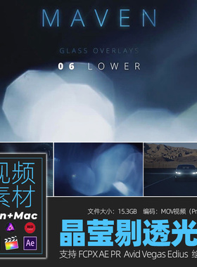 视频素材特效4K晶莹剔透大光斑fcpx/Ae/Pr/Avid/Vegas/Edius/绘声