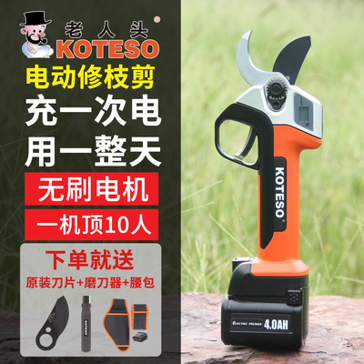 KOTESO电动修枝剪老人头专业剪刀