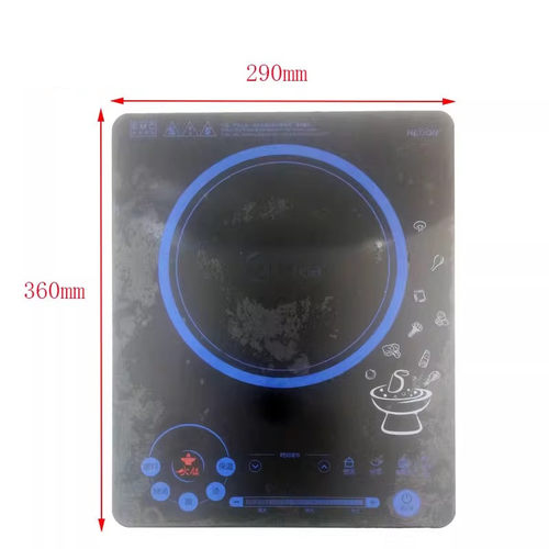 二手拆机面板美的电磁炉配件C21-RH2133S黑晶面板触摸微晶板