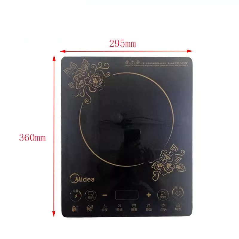 二手拆机面板美的电磁炉配件C21-ST2112/SH2126黑晶面板触摸