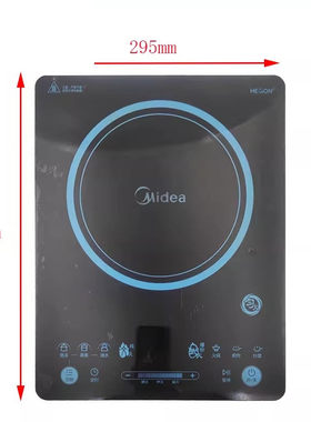 二手拆机面板美的电磁炉配件C22-RH2275黑晶面板触摸微晶板