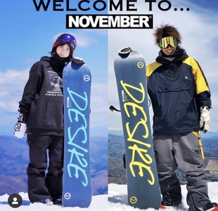 DESIRE 进口单板滑雪板男女平花公园自由式 NOVEMBER日本21 22新款