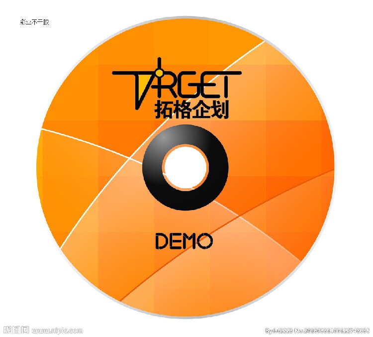 不干胶印刷设计定制光盘封面标签包邮彩印订做DVDDisk贴纸 模板03