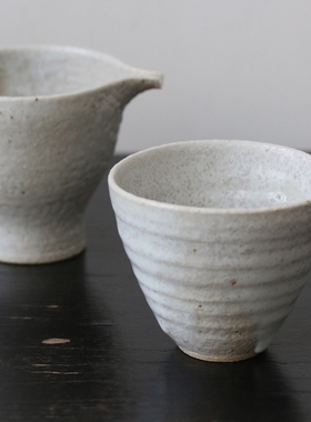 台湾陶艺家王文德早期限量作品雪釉咖啡杯主人杯品茗杯手捧杯茶器