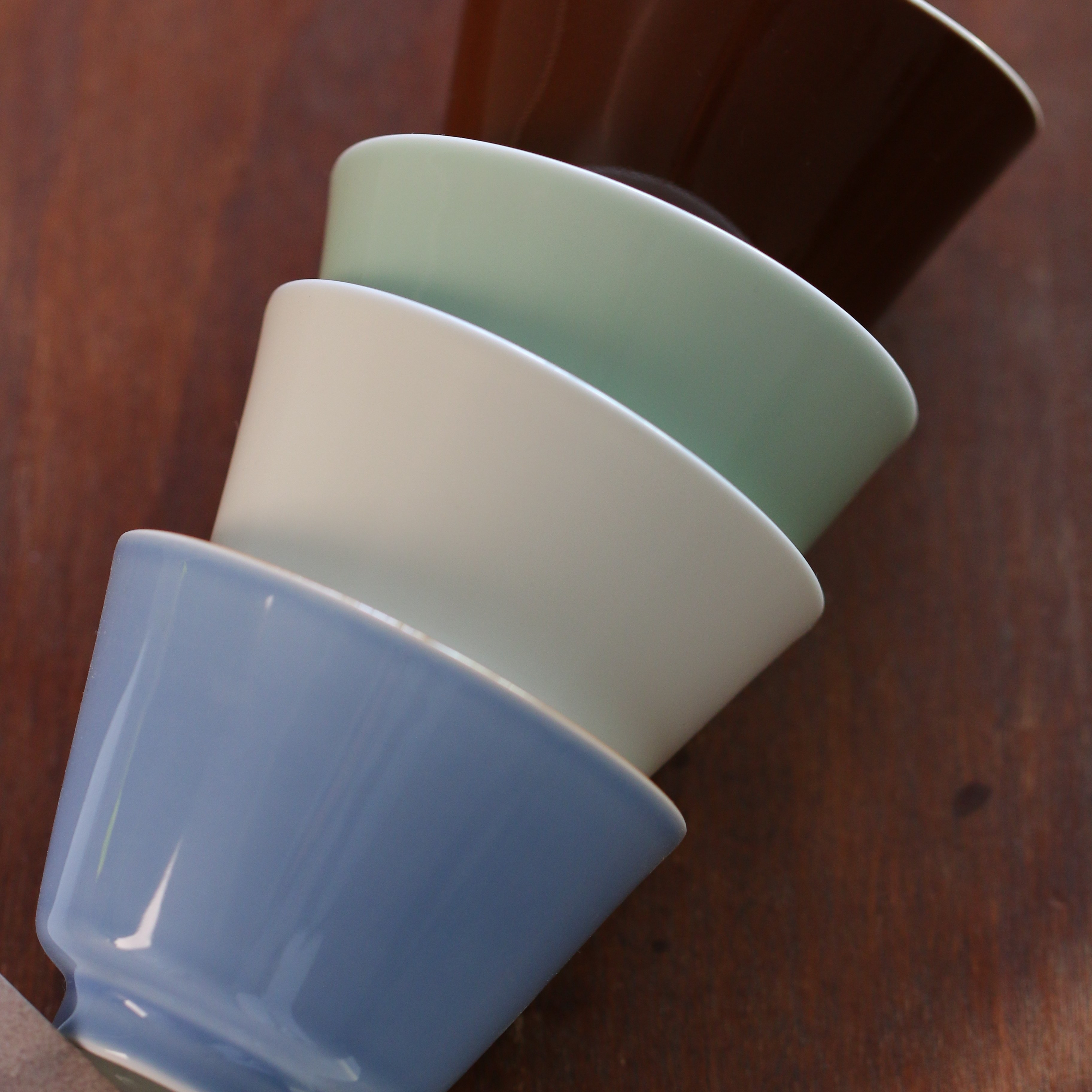 半闲甄选客商定制慕古雍正色品茗杯主人杯茶室客杯功夫茶杯紫金釉