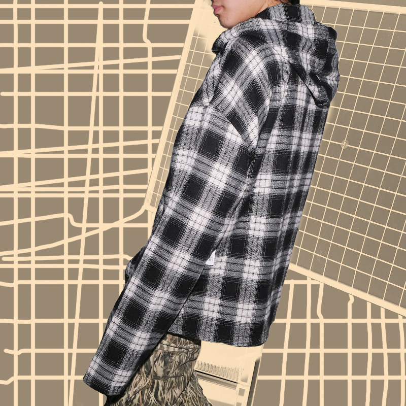 EMERICA SKATEBOARDING SWEATSHIRT LONG SLEEVE CHECK TREND STREET SPORTS HOODED SKATEBOARD LONG SLEEVE UNI 1985 SKATEBOARD