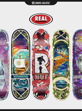 进口real滑板板面枫木专业双翘滑板新手动作街式1985滑板耶波同款