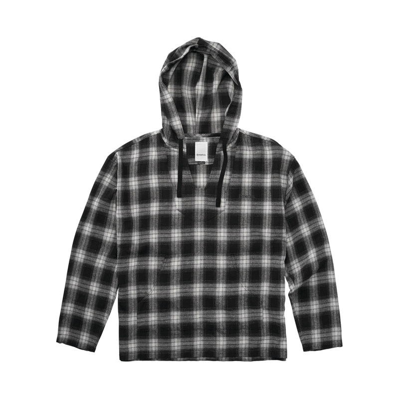 EMERICA SKATEBOARDING SWEATSHIRT LONG SLEEVE CHECK TREND STREET SPORTS HOODED SKATEBOARD LONG SLEEVE UNI 1985 SKATEBOARD