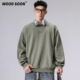 T恤男士 休闲宽松圆领长袖 上衣 潮流无帽卫衣情侣时尚 woodsoon春季