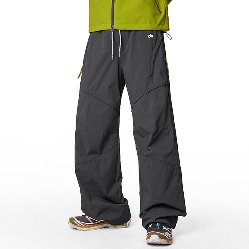 WOODSOON男士直筒休闲裤宽松百搭秋冬新款潮流户外运动垂感阔腿裤