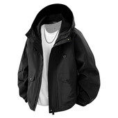 潮牌连帽工装 外套上衣 户外运动三防长袖 夹克男士 秋冬新款