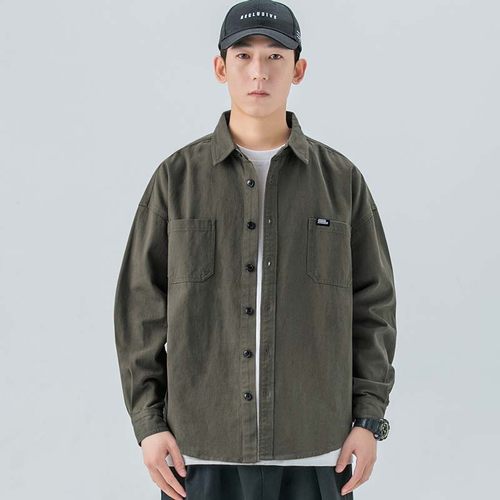 woodsoon长袖衬衫翻领