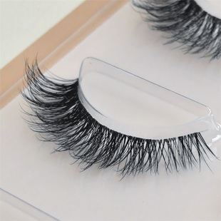 艾魔假睫毛一片式 C53浓密眼尾加密卷翘仿真混血眼妆轻欧美细软梗