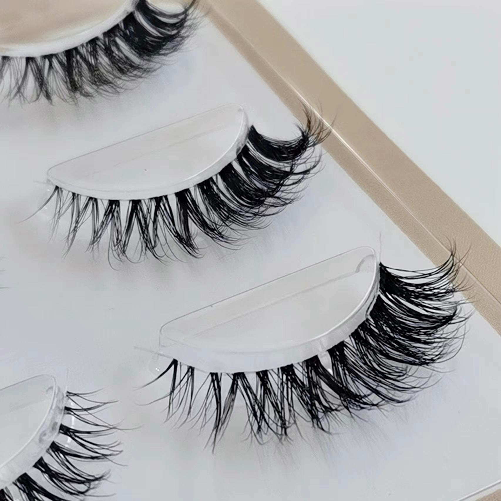 艾魔仿水貂毛假睫毛眼尾拉长加密