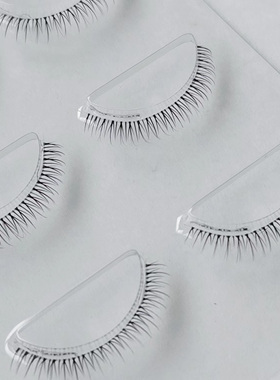 艾魔下睫毛欧美透明梗自然浓密尖尾磨尖百搭眼妆非鱼线梗XD-4