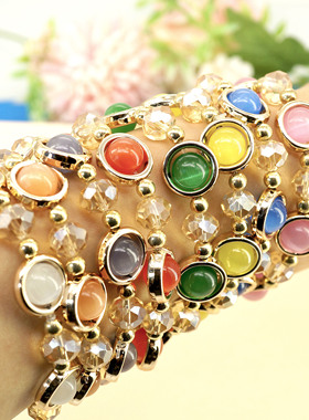 民族风珠子简约猫眼女