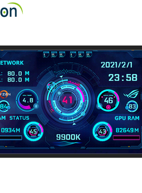 3.5寸电脑监控副屏IPS全视角USB Type C内置机箱笔记本 免装AIDA6