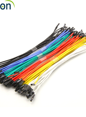 树莓派UPS扩展板耐高温硅胶杜邦软线2.54间距22AWG母对母1P电子线