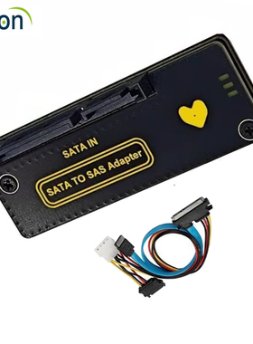SATA3.0转SAS硬盘扩展卡SSD固态SATA22PIN转SAS 29PIN转接卡6Gbps
