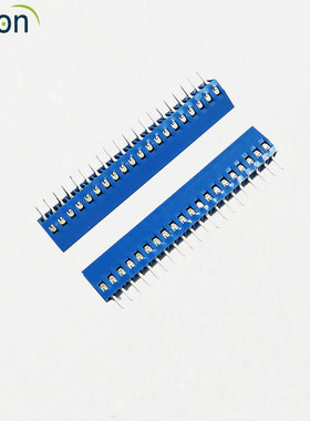 树莓派PICO W 2 W开发板铜芯螺丝接线蓝色端子 20PIN 2.54MM间距