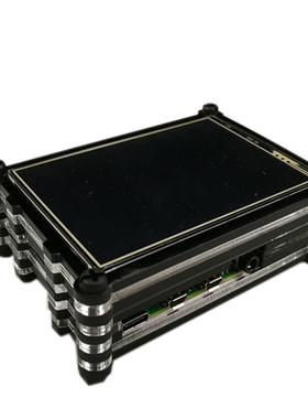 树莓派9层外壳 3.5寸 屏幕 透明黑色亚克力 双色 Raspberry Pi 4B