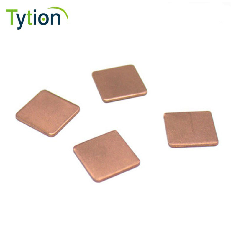 树莓派3B 3B+散热片 笔记本显卡散热垫片 纯紫铜片15MM*15MM*1MM