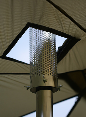 帐篷炉烟囱防烫罩户外露营帐篷不锈钢防烫网柴火炉烤火隔热烟囱管