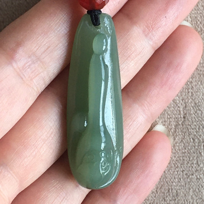 10.62克和田玉《悟道》孤品独籽挂件珠宝玉石文玩艺术收藏