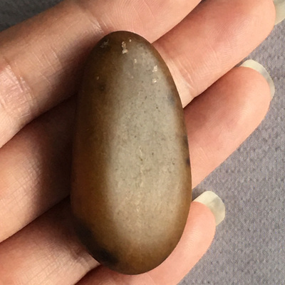 21.33g新疆和田玉籽料原石黄沁籽做料1枚如图珠宝玉器艺术收藏