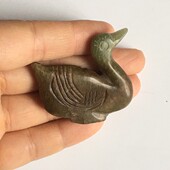 21.46克创汇期地方玉鹅如意库存旧藏文玩艺术收藏