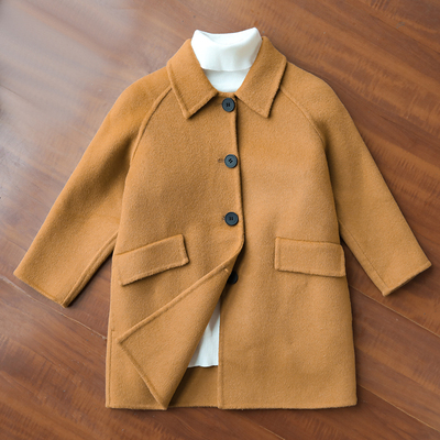儿童羊绒呢子大衣洋气韩版童装