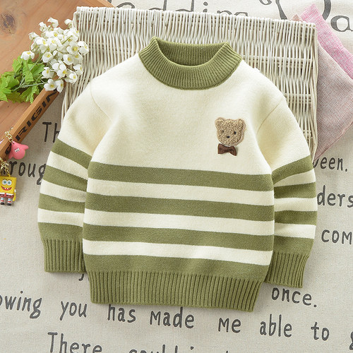 一体绒儿童毛衣秋冬装婴儿羊绒衫